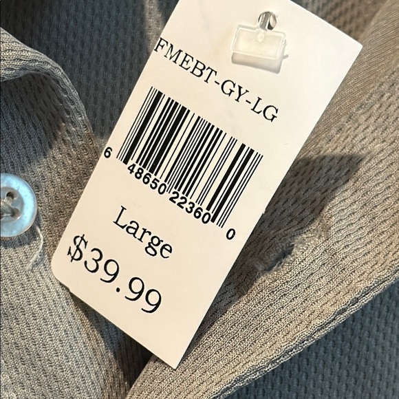 Blue Pointe Built Ford Tough Men's Gray Polo Car Shirt - Picture 4 of 8